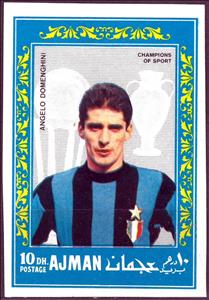 Stamp, Angelo Domenghini, Ajman,  , Football (Soccer), Sports, Sports Clubs