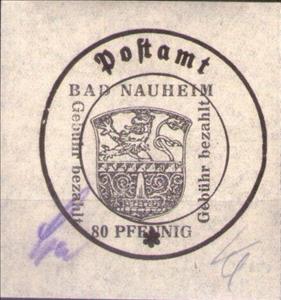 Stamp, Provisional Issue, Germany, Local Post,  , Coats of Arms