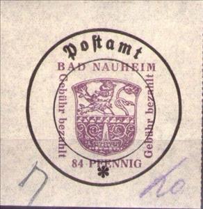 Stamp, Provisional Issue, Germany, Local Post,  , Coats of Arms