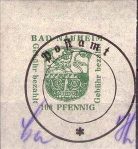 Stamp, Provisional Issue, Germany, Local Post,  , Coats of Arms