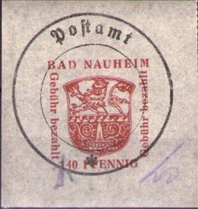 Stamp, Provisional Issue, Germany, Local Post,  , Coats of Arms