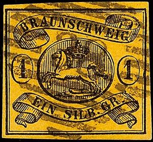 Stamp, Braunschweig coat of arms, Brunswick,  , Coats of Arms, Heraldic Animals, Horses, Stylized Animals