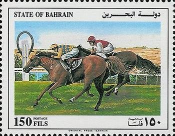 Two Brown Horses Racing