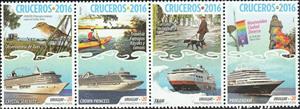 Se-tenant, Cruise Ships, Uruguay,  , Birds, Canoeing, Disabled, Dogs, LGBT, Ships