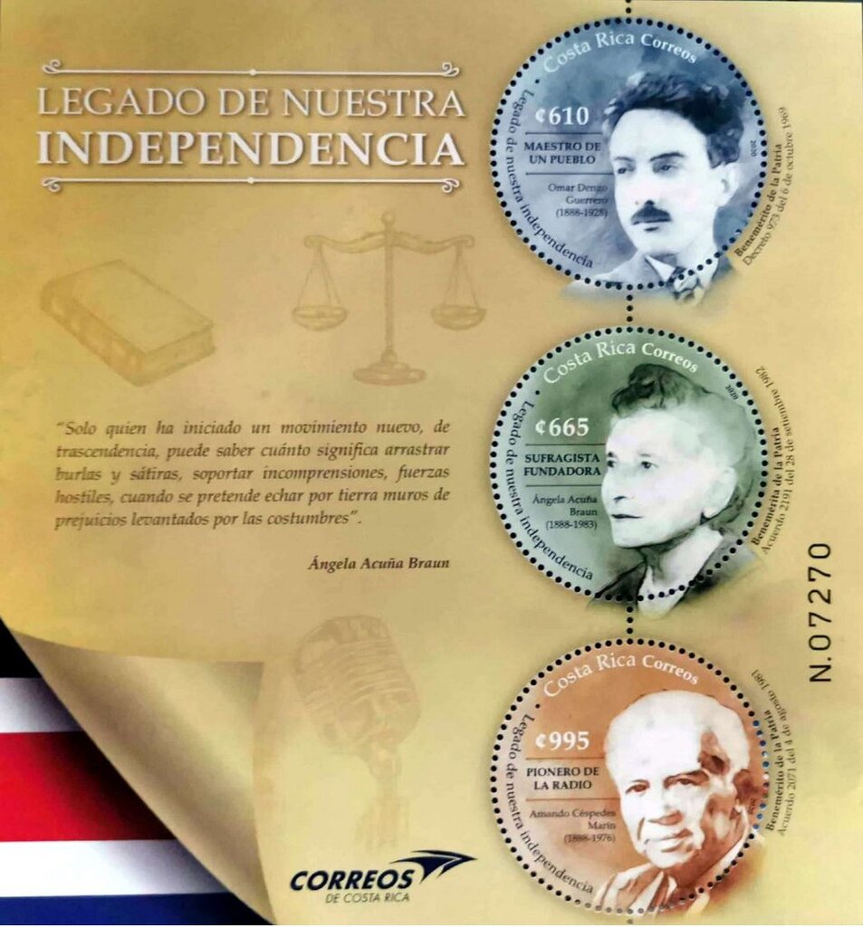Legacy of Our Independence : Famous Costa Ricans