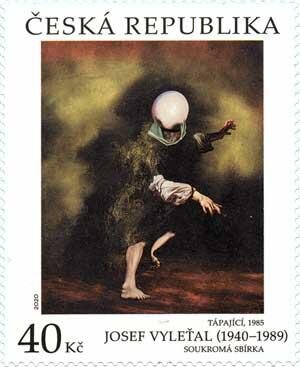 Stamp, Groping by Josef Vyleťal, Czech Republic,  , Art