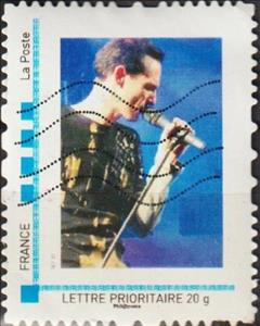 Stamp, Freddie Mercury. 40 Years since the band Queen formed, Personalized and Private Mail Stamps,  , Anniversaries and Jubilees, Musicians, Singers