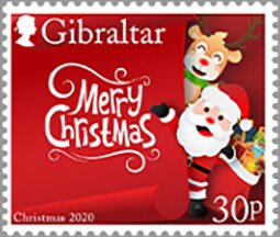 Stamp, Christmas 2020, Gibraltar,  , Christmas