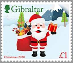 Stamp, Christmas 2020, Gibraltar,  , Christmas