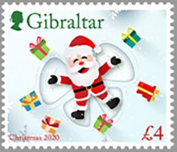 Stamp, Christmas 2020, Gibraltar,  , Christmas