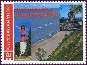 Stamp, Greetings from Jastrzębia Góra, Personalized and Private Mail Stamps,  , Coastal Areas, Lighthouses