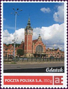 Stamp, Main Railway Station, Personalized and Private Mail Stamps,  , Stations