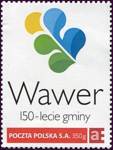 Stamp, Wawer 150th anniversary of the commune, Personalized and Private Mail Stamps,  
