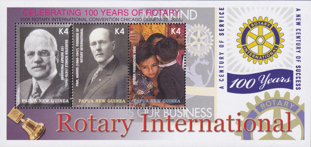 Celebrating 100 Years of Rotary International souvenir sheet