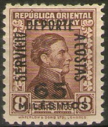 General José Artigas Surcharged
