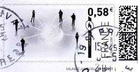 Six people in a circle. Communication between Collegues