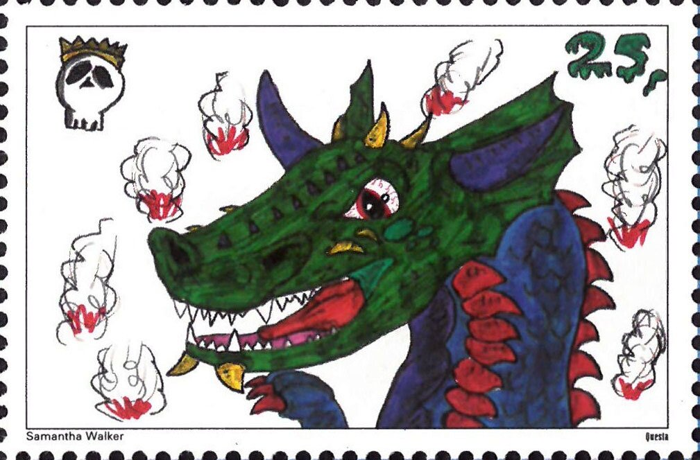 Design a stamp Competition Winner. House of Horror