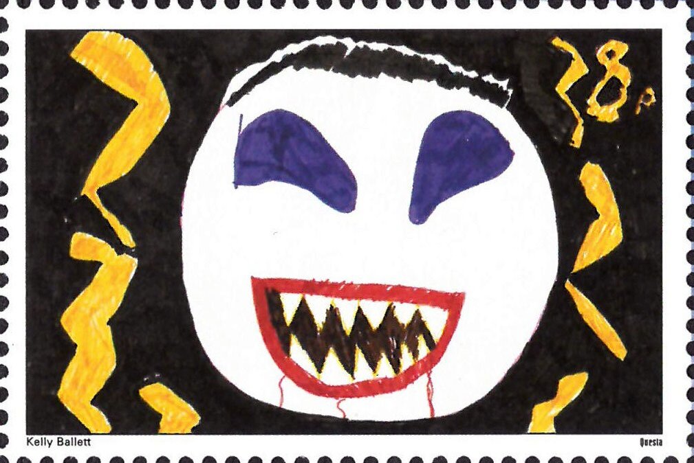 Design a stamp Competition Winner. House of Horror