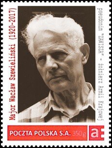 Stamp, Major Wacław Szewieliński (1920-2017) pseudonym "ZAWISZA" -, Personalized and Private Mail Stamps,  
