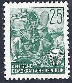 Stamp, Lokomotiv Brigade, Germany, Democratic Republic,  