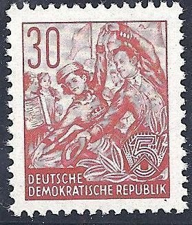 Stamp, Dance group, Germany, Democratic Republic,  
