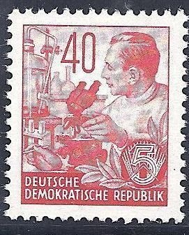 Stamp, Chemists, Germany, Democratic Republic,  