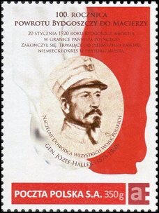 Stamp, the 100th anniversary of Bydgoszcz return to the Motherland, Personalized and Private Mail Stamps,  