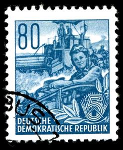 Stamp, Combines, Germany, Democratic Republic,  