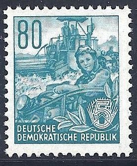 Stamp, Combines, Germany, Democratic Republic,  