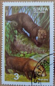 Stamp, Mammals, Bush dog, Cinderellas,  , Mammals