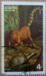 Stamp, Mammals, Grison, Cinderellas,  , Mammals