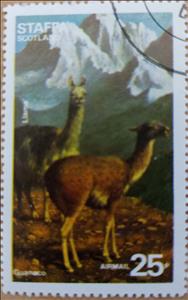 Stamp, Mammals, Llama, Cinderellas,  , Mammals