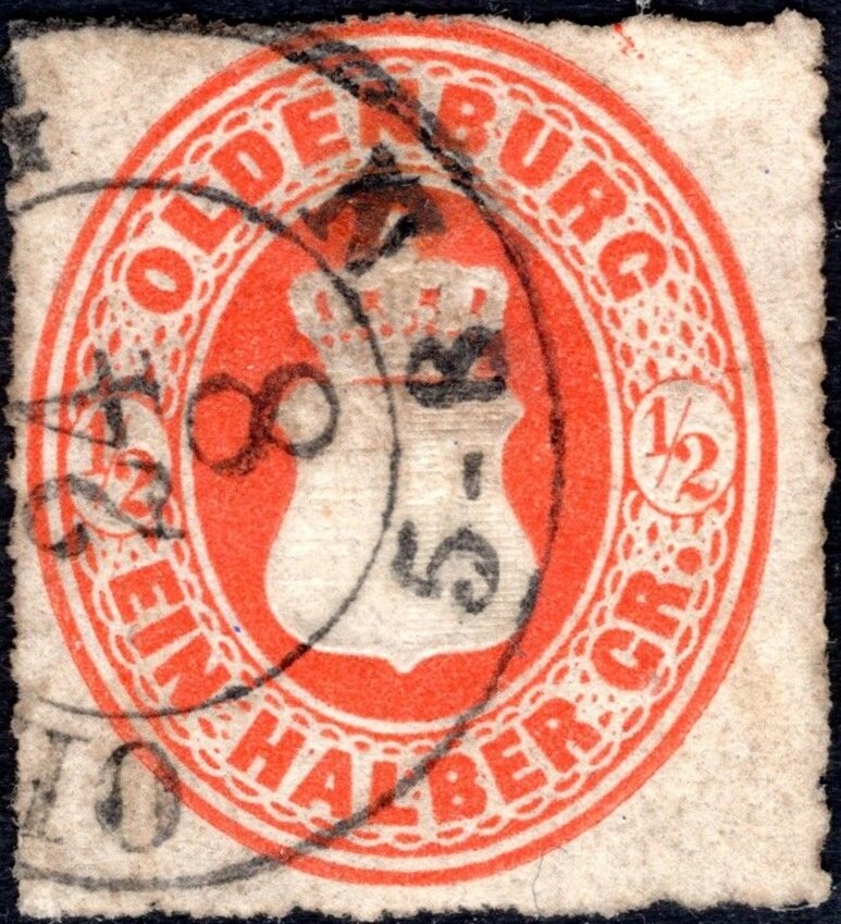 Coat of arms in oval