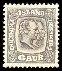 Stamp, Kings Christian IX and Frederik VIII, Iceland,  