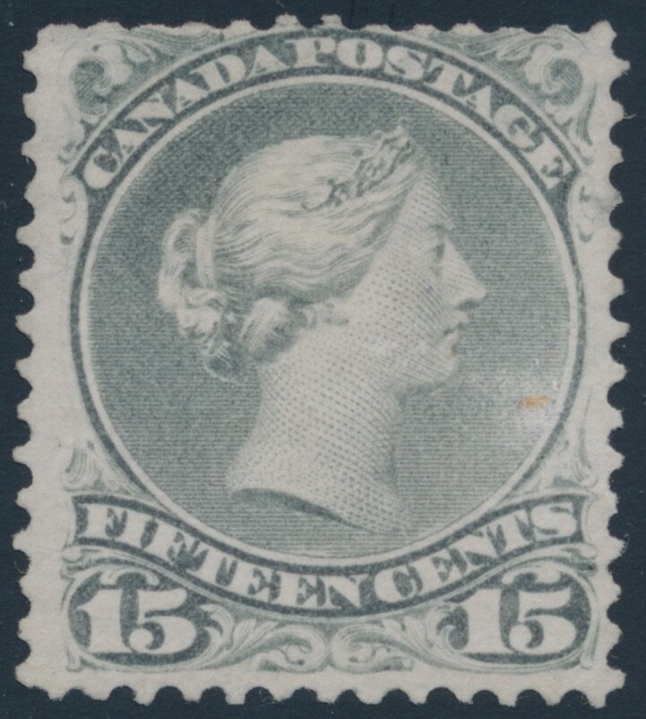 Queen Victoria - greenish grey, perf 11½ x 12 watermarked