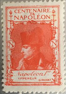 Stamp, Napoleon emperor with hat, Cinderellas,  , Dictators, Famous People, Heads of State (Military), Military Officers