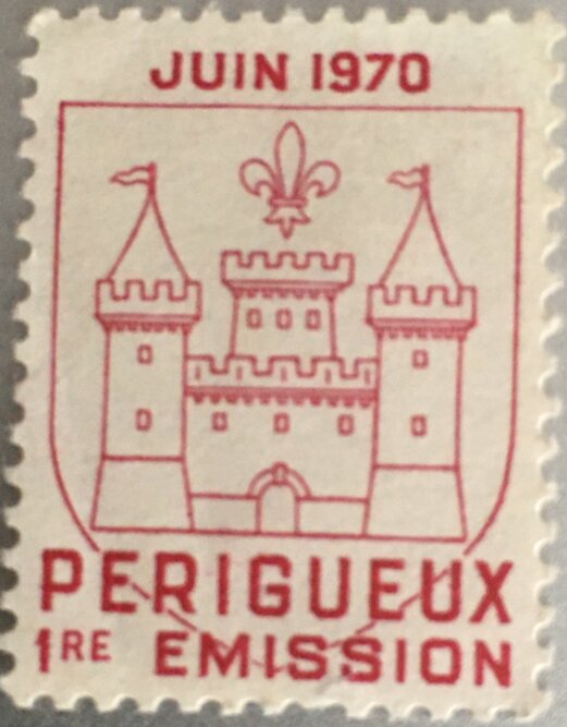 First stamp printing in Perigueux