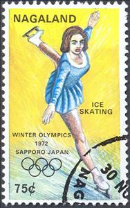 Stamp, Winter Olympics: Ice Skating, Cinderellas,  , Olympic Games, Sports