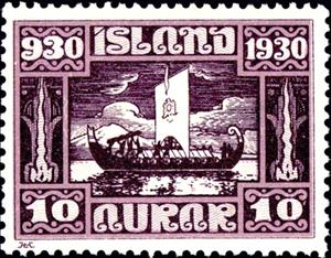 Stamp, 1000 Years Allthing (First Session Of Parlament), Iceland,  , Colonisation