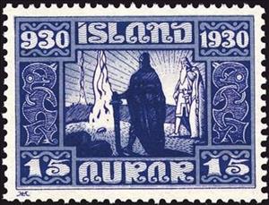 Stamp, 1000 Years Allthing (First Session Of Parlament), Iceland,  