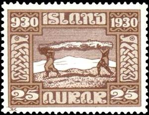 Stamp, 1000 Years Allthing (First Session Of Parlament), Iceland,  
