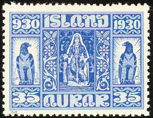 Stamp, 1000 Years Allthing (First Session Of Parlament), Iceland,  , Suits and Costumes
