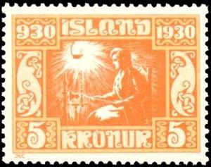 Stamp, 1000 Years Allthing (First Session Of Parlament), Iceland,  , Crafts