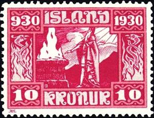 Stamp, 1000 Years Allthing (First Session Of Parlament), Iceland,  
