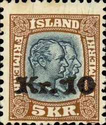 Stamp, King Christian&Frederik, Iceland,  