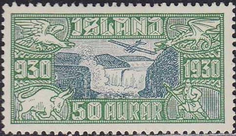 1000th anniv. Parlament: Gullfoss