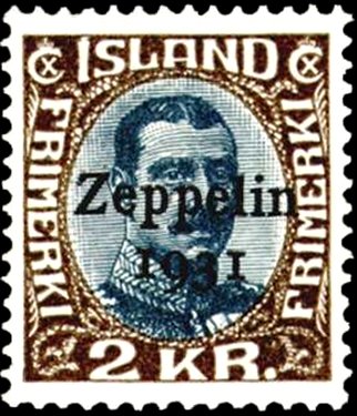 Overprint Zeppelin 1931