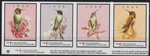 Se-tenant, Hummingbirds, Cinderellas,  , Charity, Hummingbirds, Tuberculosis / TBC