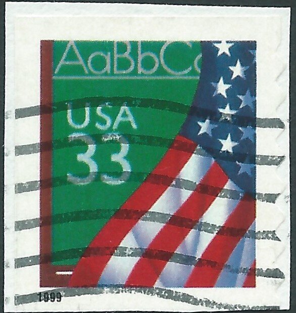 Flag over Chalkboard