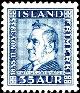 Stamp, Jochumsson, Matthias, Iceland,  